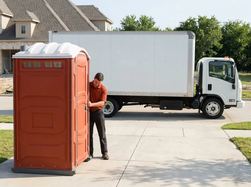 Construction Site Portable Toilet Rental in Frisco, TX