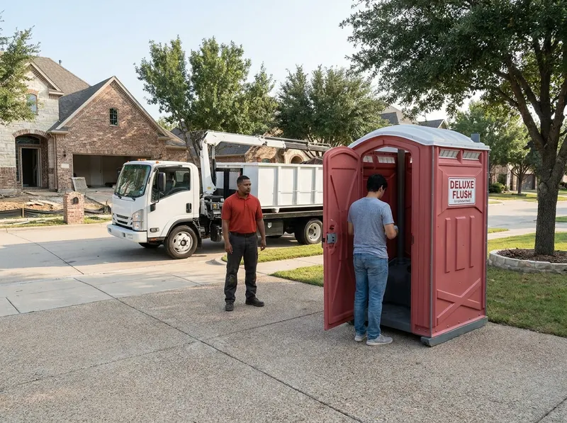 Deluxe Flushable Portable Toilet Rental in Frisco, TX